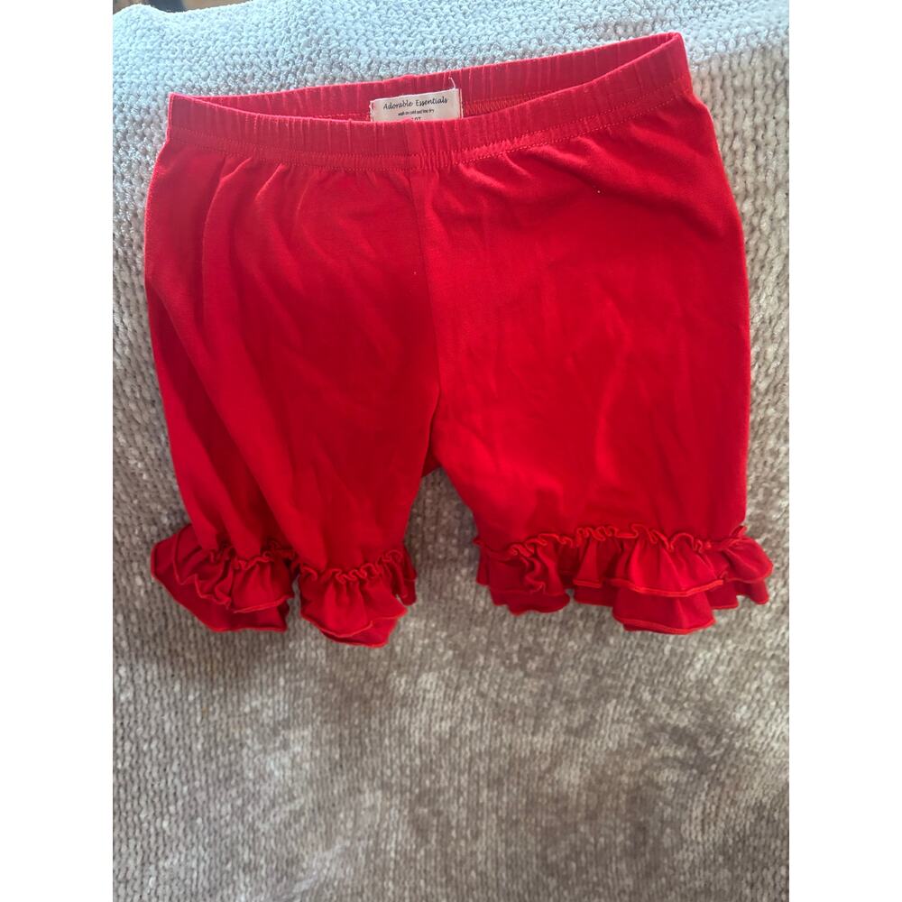 Adorable Essentials Icing Shorties Red Size 10